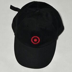 Target Bullseye Logo Black Strapback Hat Adjustable Dad Cap Store Employee
